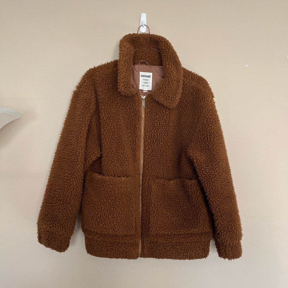 Garage Brown Teddy Bear Jacket
